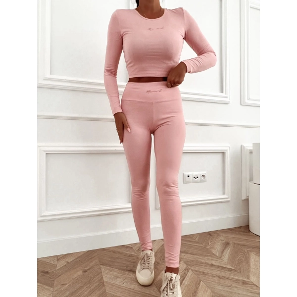 Komplet damski MARVEL – bluzka + legginsy, basic, przylegający, MOJO (hurt)